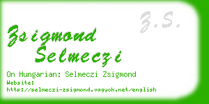 zsigmond selmeczi business card